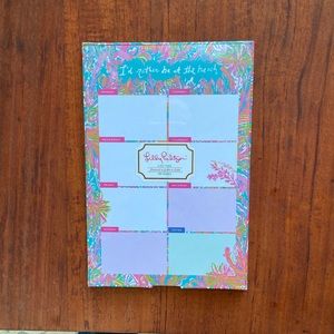 Lilly Pulitzer weekly list pad Scuba to Cuba NWT